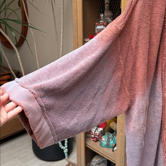 Free People Lola Ombre Sweatshirt Cardi - Picture 9 of 15